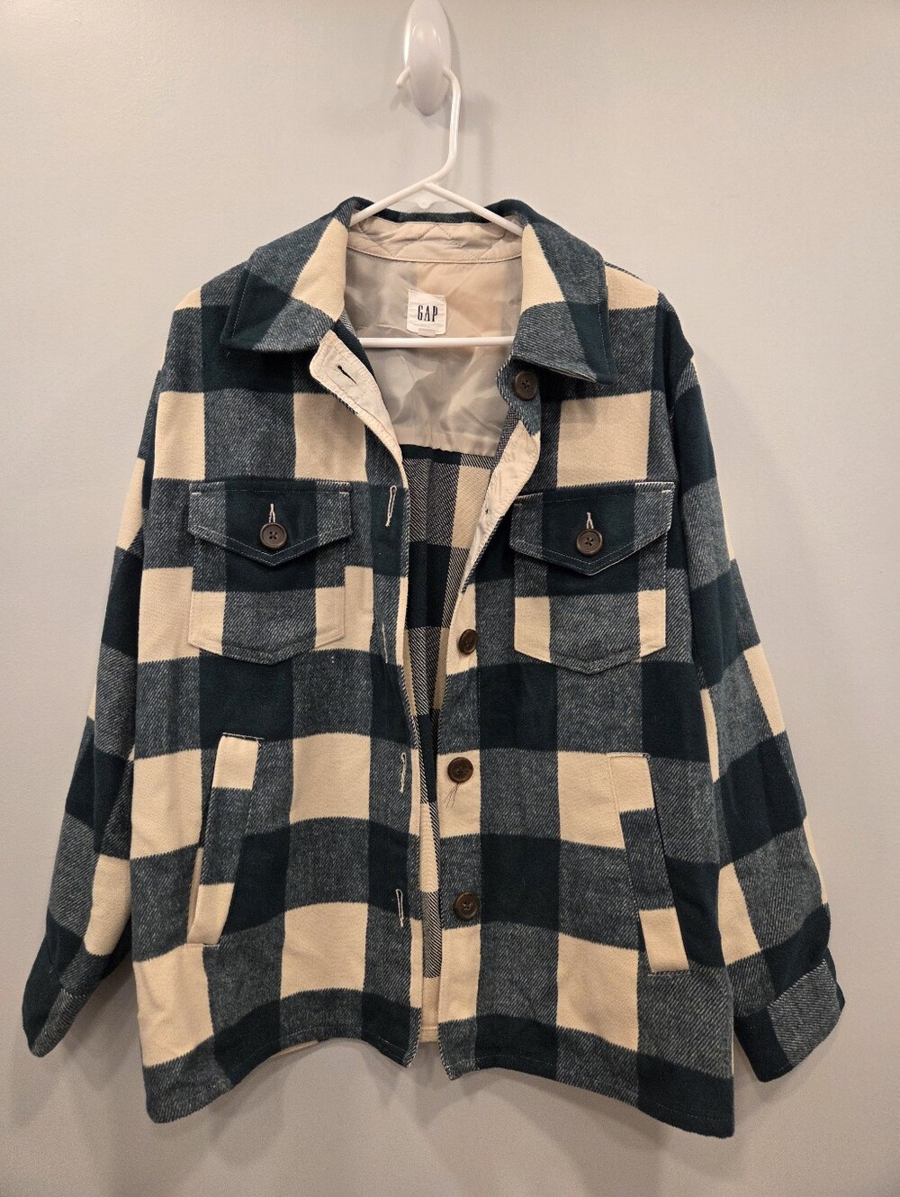 Gap Plaid Shacket Womens Large